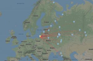 mapa - flightradar24